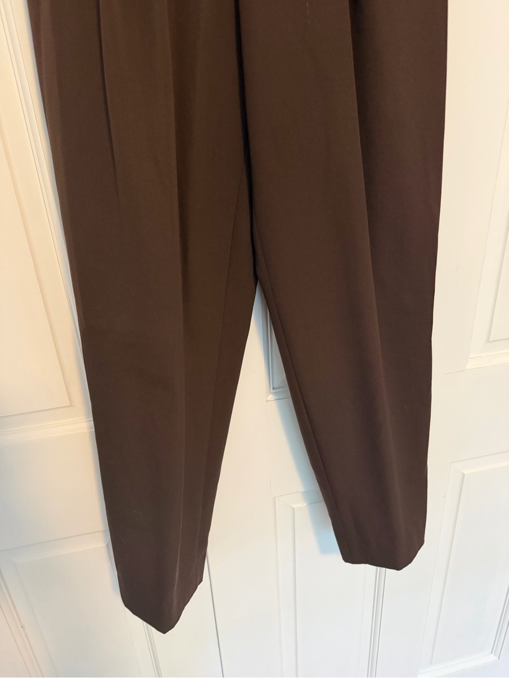 Barneys New York Cream Blouse with Brown High-Waist Trousers - Picture 6 of 10